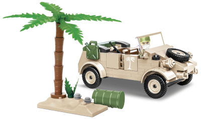 KLOCKI COBI HC WWII 2402 SAMOCHÓD VW TYPE 82 KUBELWAGEN 195 KL.